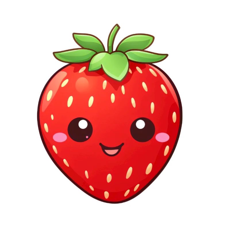 Erdbeere süß Kawaii