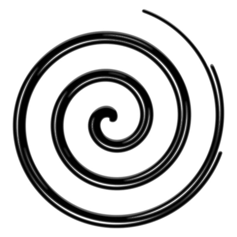 Hypnotic Spiral - Schwarz
