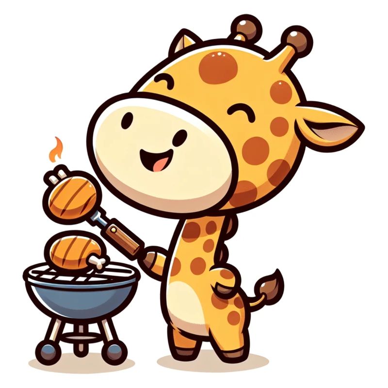 Cute BBQ Giraffe