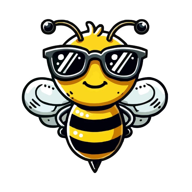 biene comic sonnenbrille