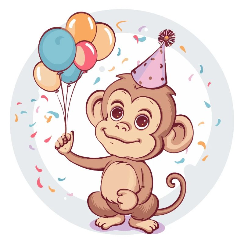 Monkey Birthday Comic