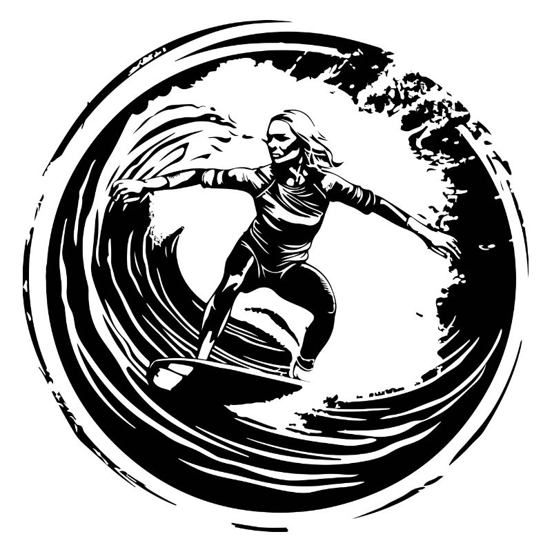 Surfer Silhouette