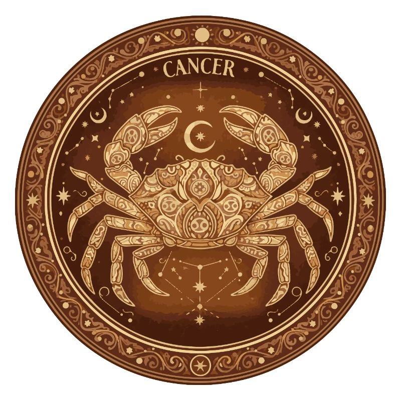 Krebs Mandala Sternzeichen
