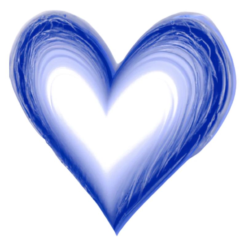 Herz blau Geschenkidee