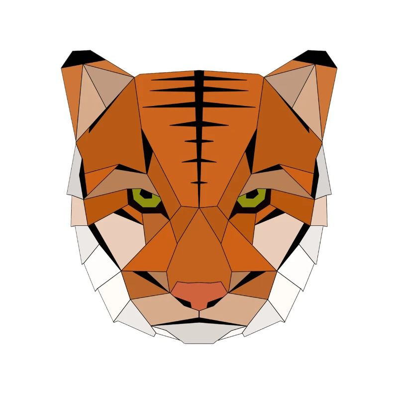 Tiger geometrisch