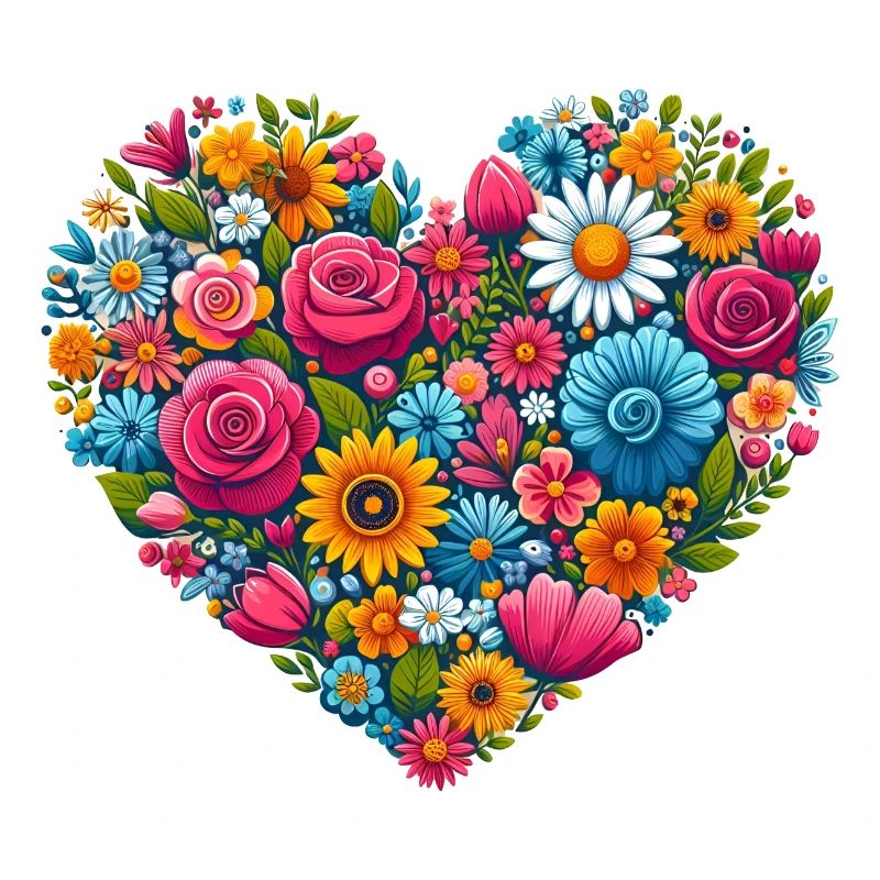 Herz Blumen Liebe