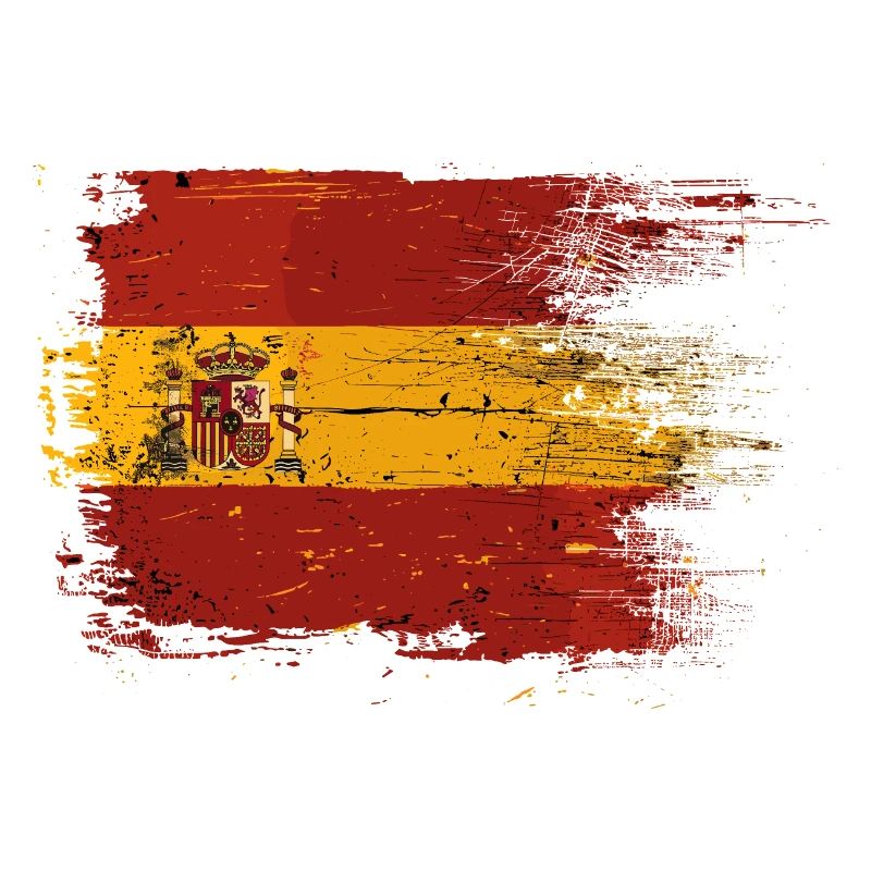 Drapeau d'Espagne Drapeau espagnol vintage Look usé