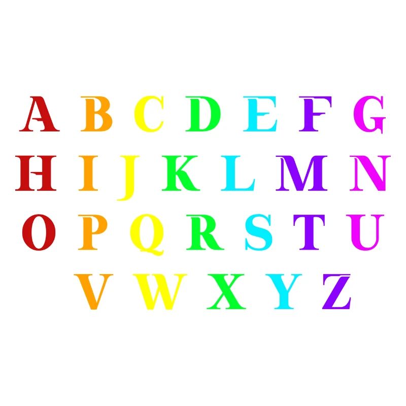 ABC Alphabet Gift Idea Rainbow Elementary School