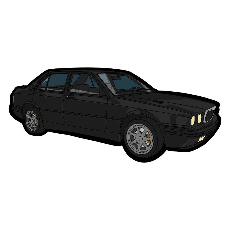 Schwarzer Oldtimer Sedan