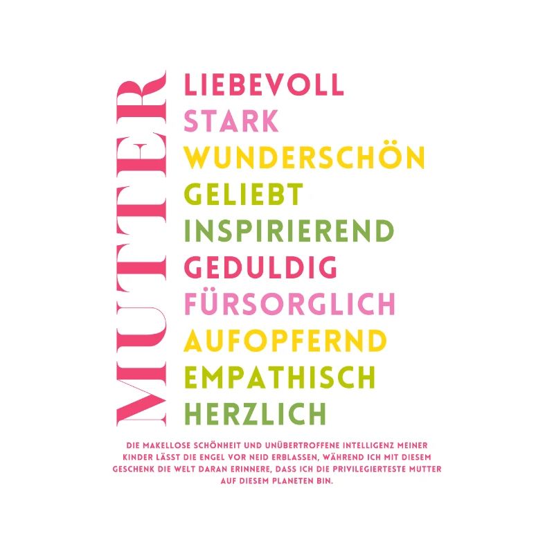 Tolle Mutter von Geschwistern - Muttertag