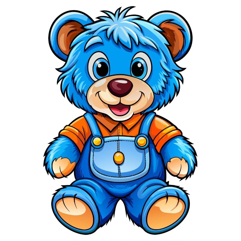 Blauer Teddy