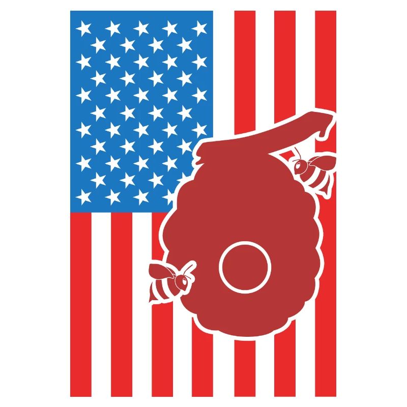 Imkerei US Flagge