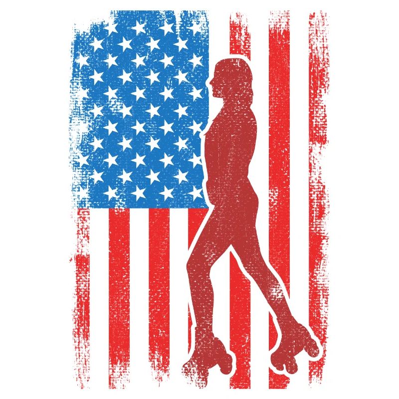 4. Juli Rollschuhlaufen USA