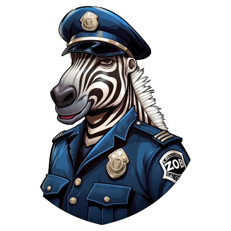 Zebra Policeman