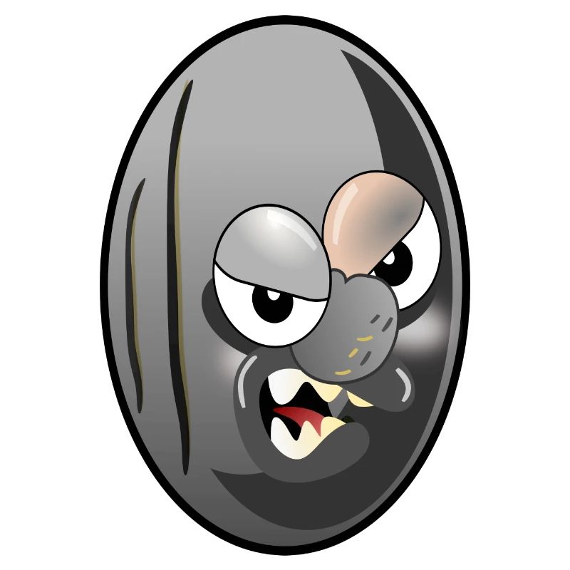 SCHWARZE OLIVEN CARTOON