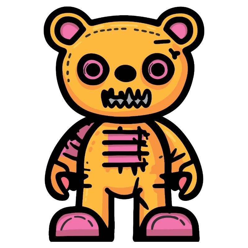 Bär Halloween Comic Teddybär