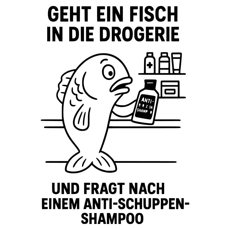 Anti-Dandruff Shampoo Fish Joke