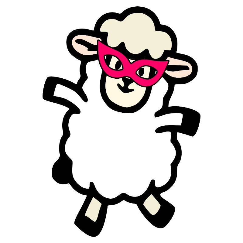 Moutons masqués de carnaval