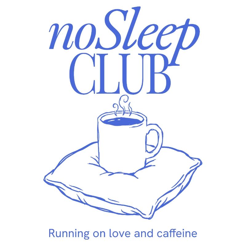 noSleep CLUB Kaffee-Nacht Design