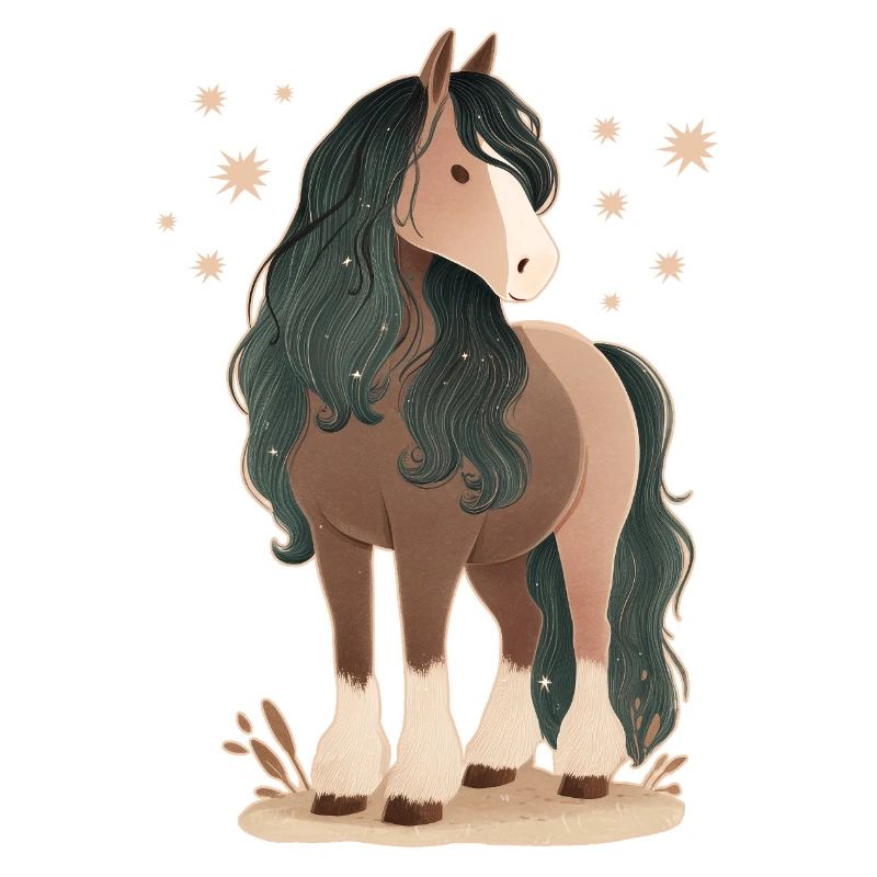 Pferd mit Sternen