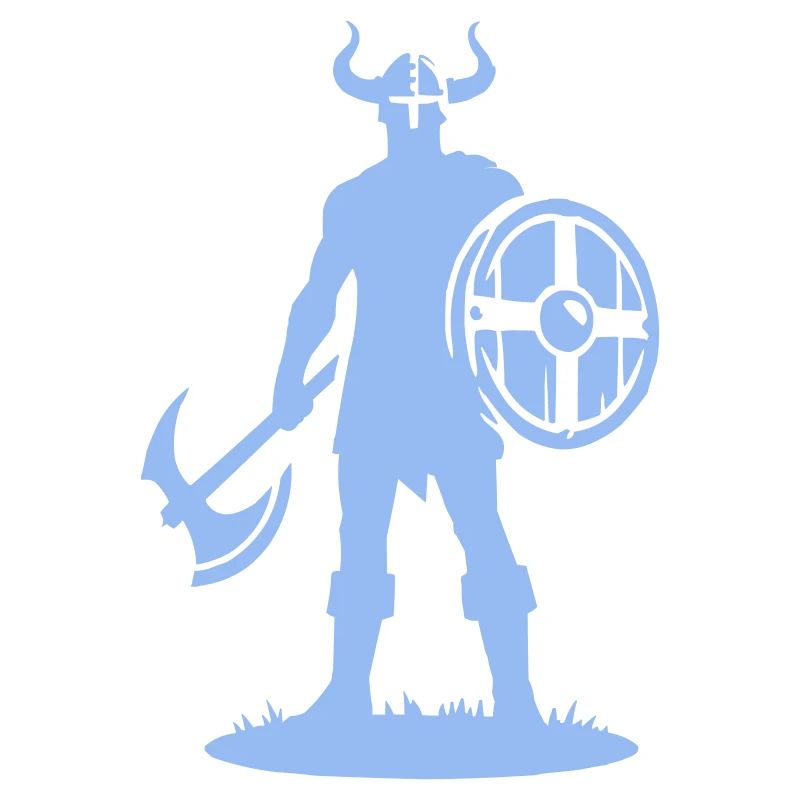 Vikingischer Krieger mit Schild