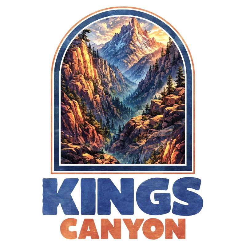 Kings Canyon Berglandschaft Poster