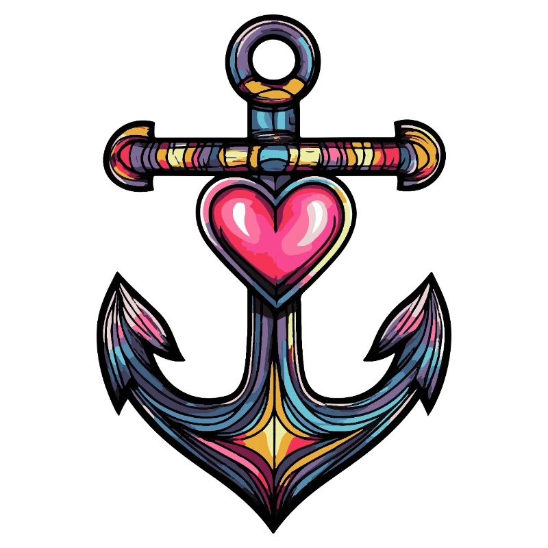 Anker Symbol Herz