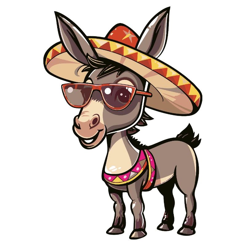 Esel Lustig Sombrero