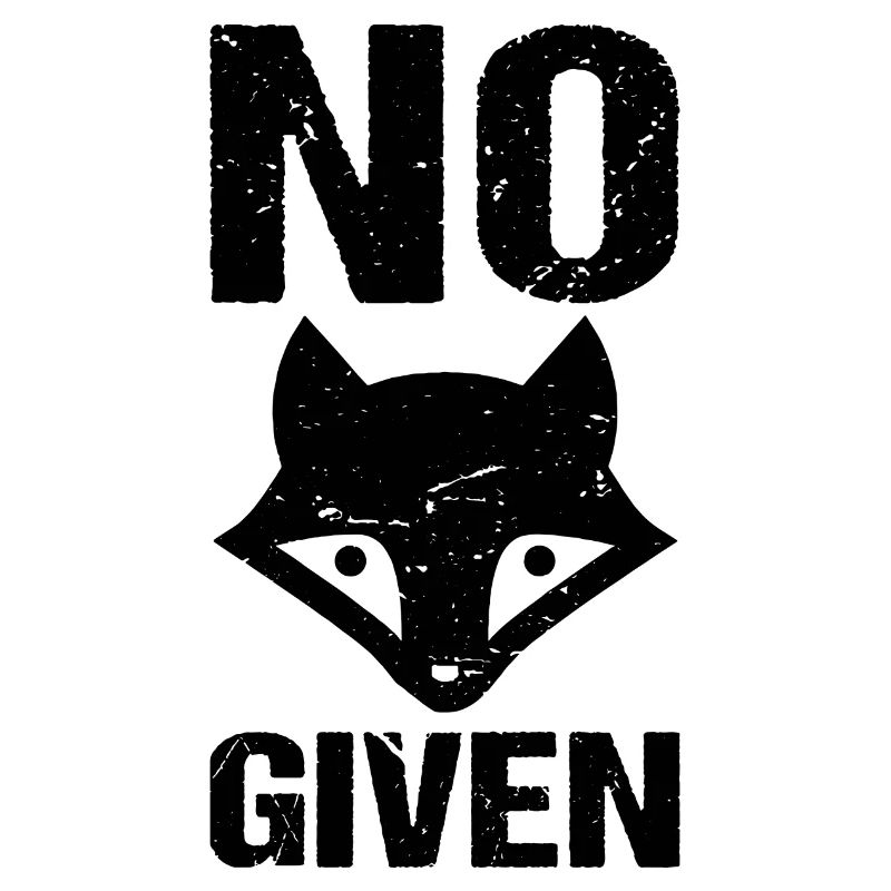 No Fox Given Funny Sayings Fox