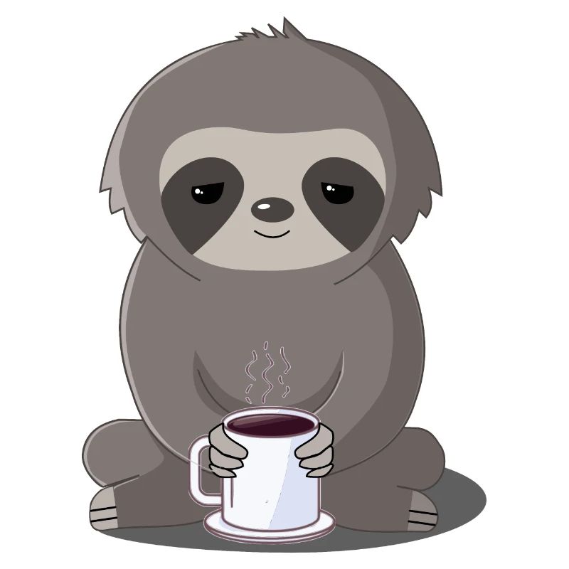 Faultier und Kaffee
