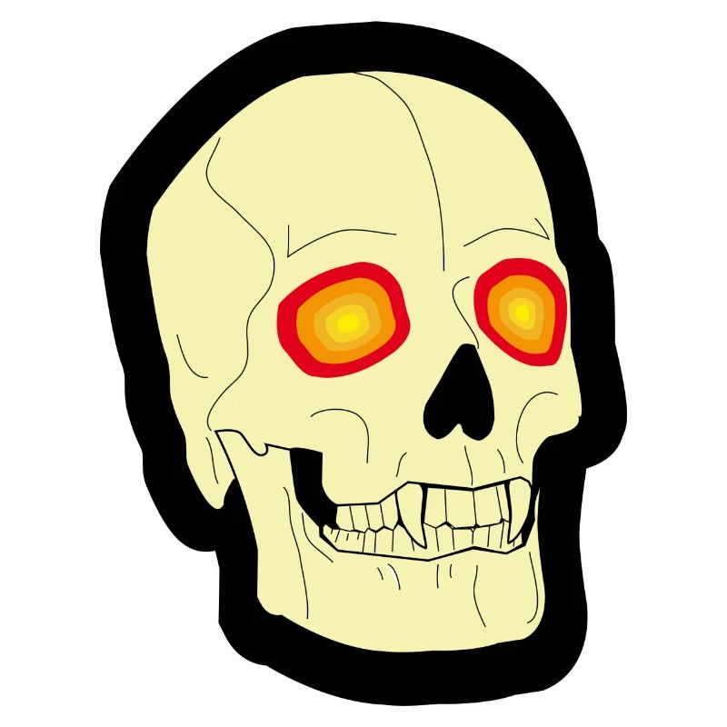 Psychedelic skull