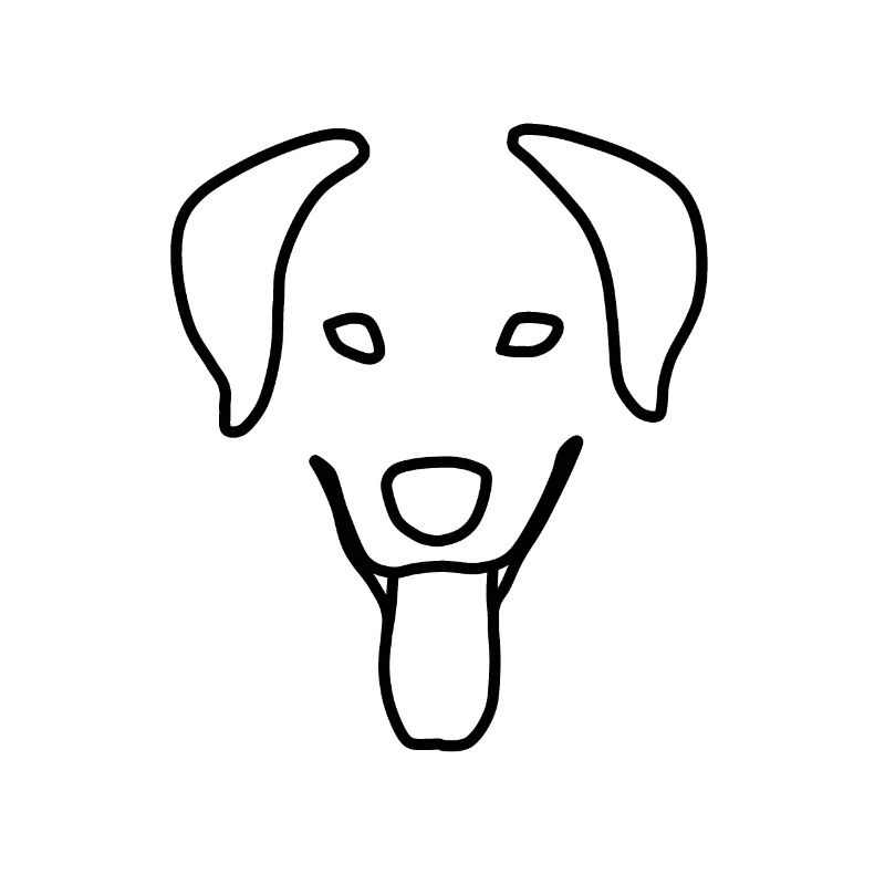 Ein Hundegesicht