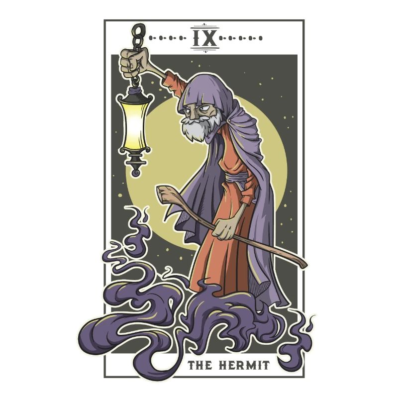 Tarot Map The Hermit Hermit With Occult