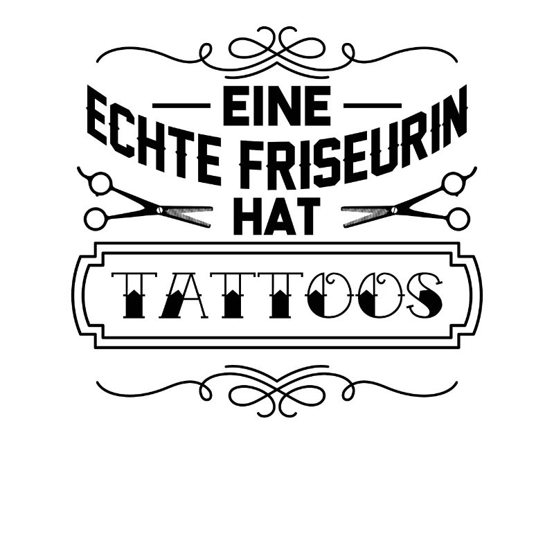 Tätowierte Friseurin