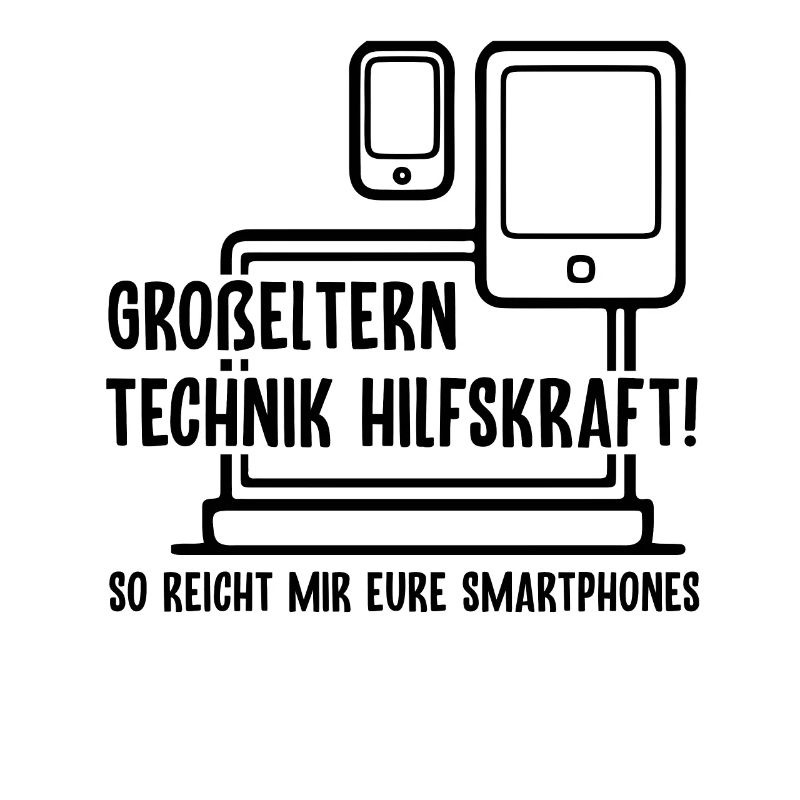 Großeltern Technik Hilfskraft