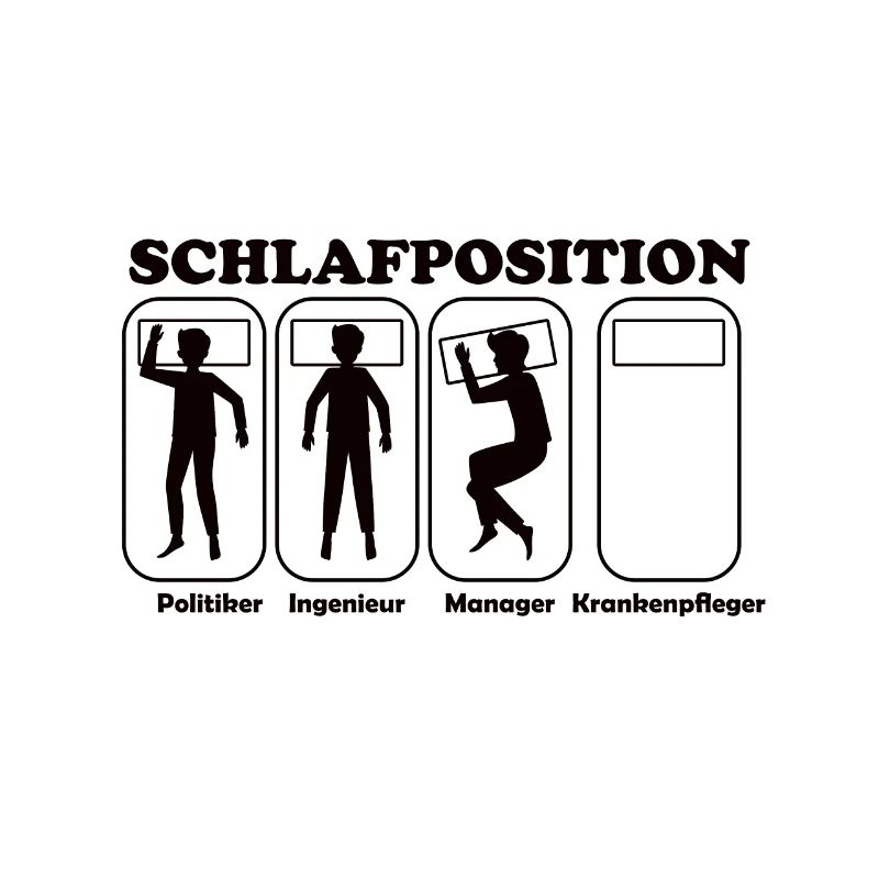Schlafposition Krankenpfleger