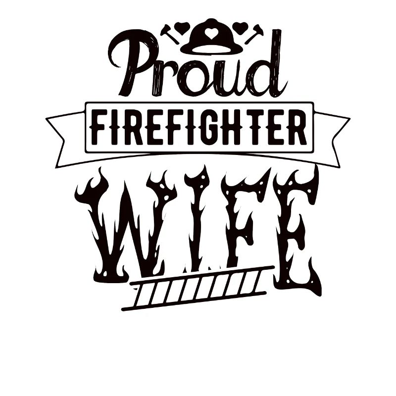 Stolze Feuerwehrmann Ehefrau