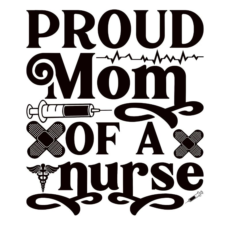 Stolze Mutter einer Krankenschwester