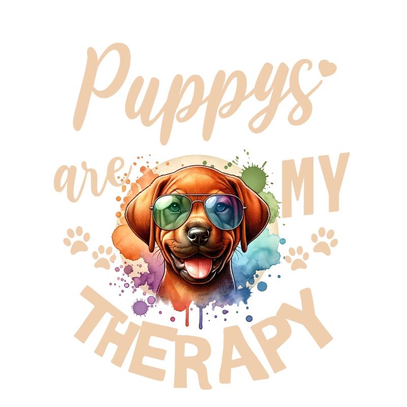 Rhodesian Ridgeback Watercolor Design