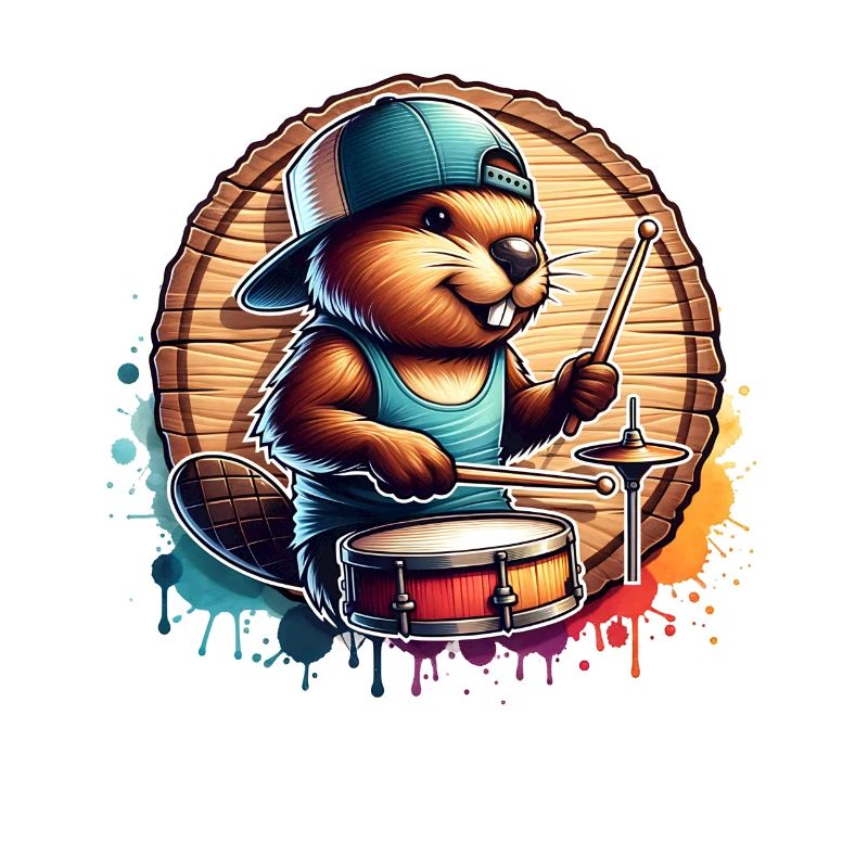 Beaver Drummer Rodent Drum Sticks