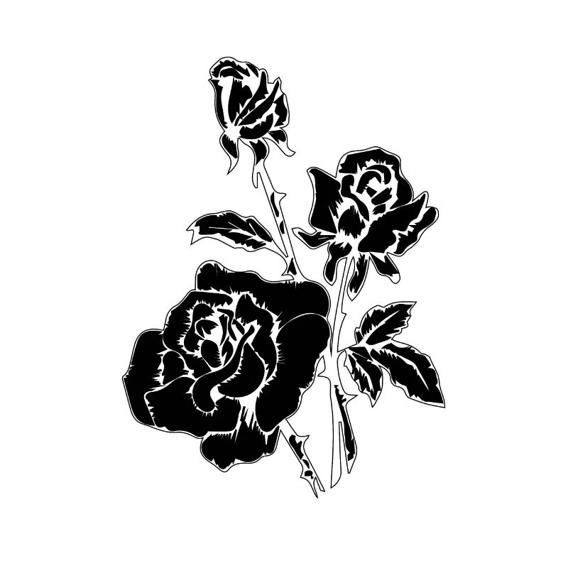 SCHWARZE ROSEN BLUMEN