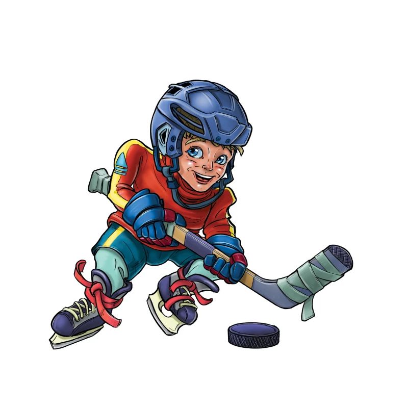 Kleiner Hockeyspieler