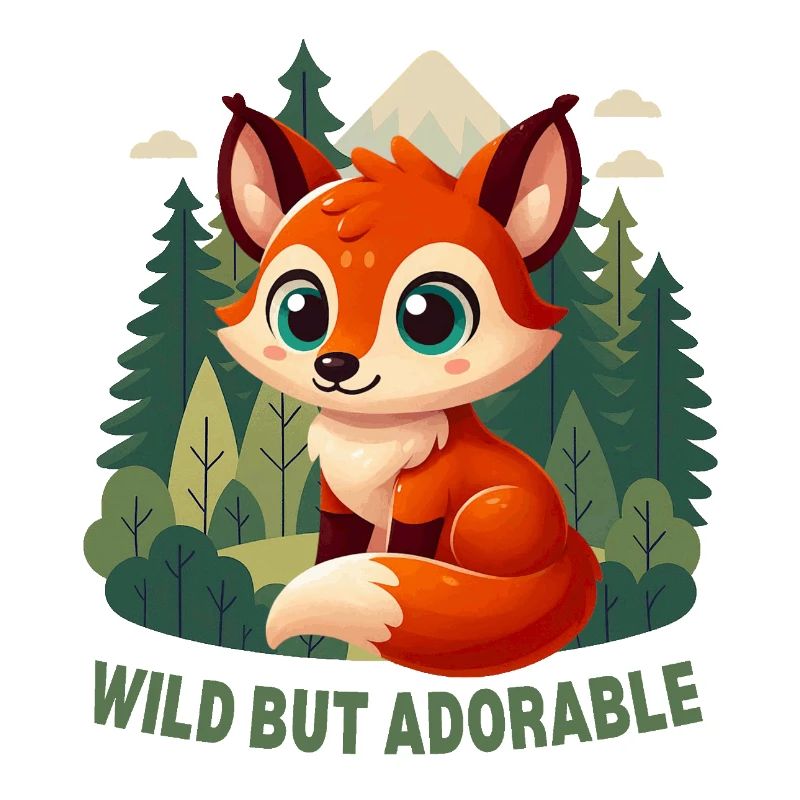 Süßer Fuchs im Wald