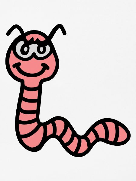 frecher Regenwurm