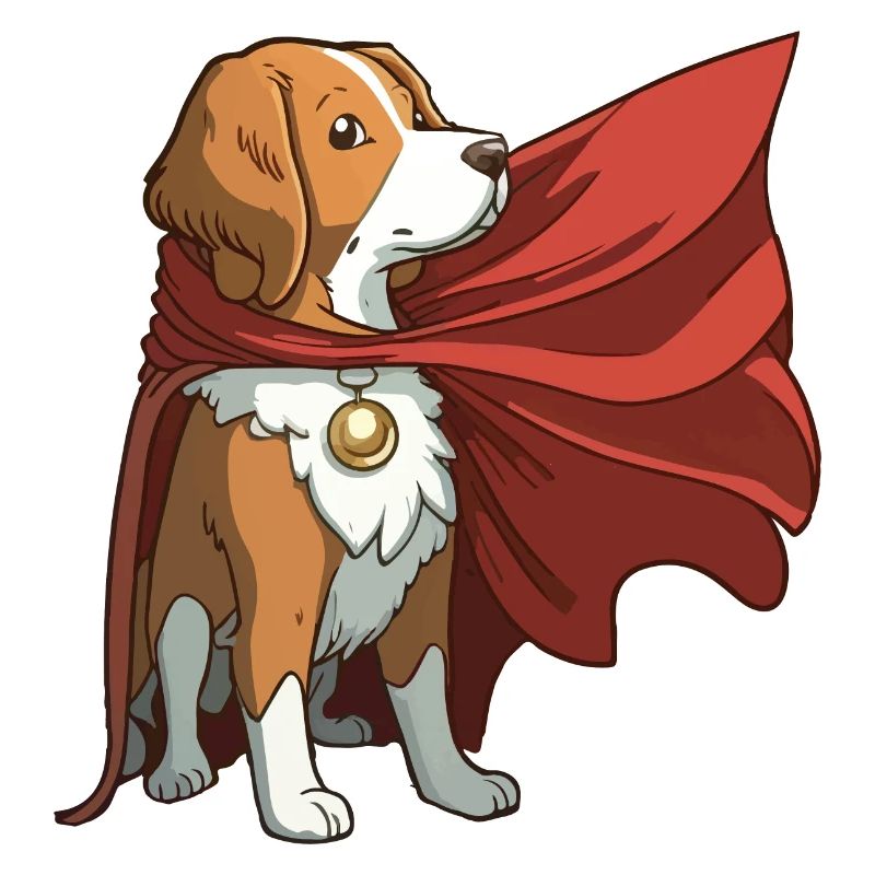 Hund als Superheld