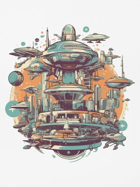 Futuristische Stadt