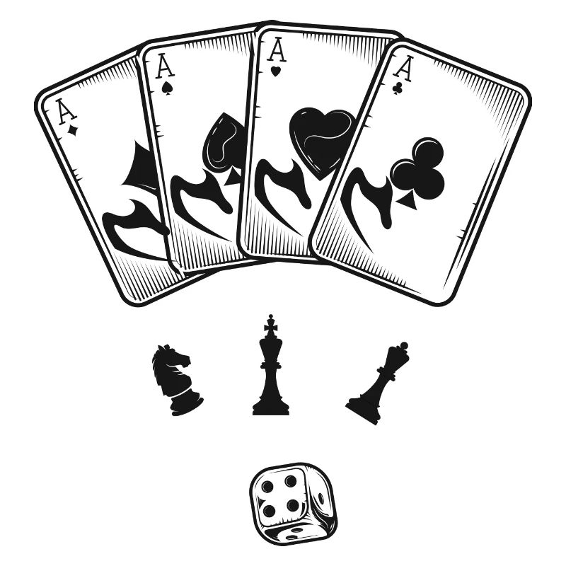 Jeu de société Chess Backgammon Game Night