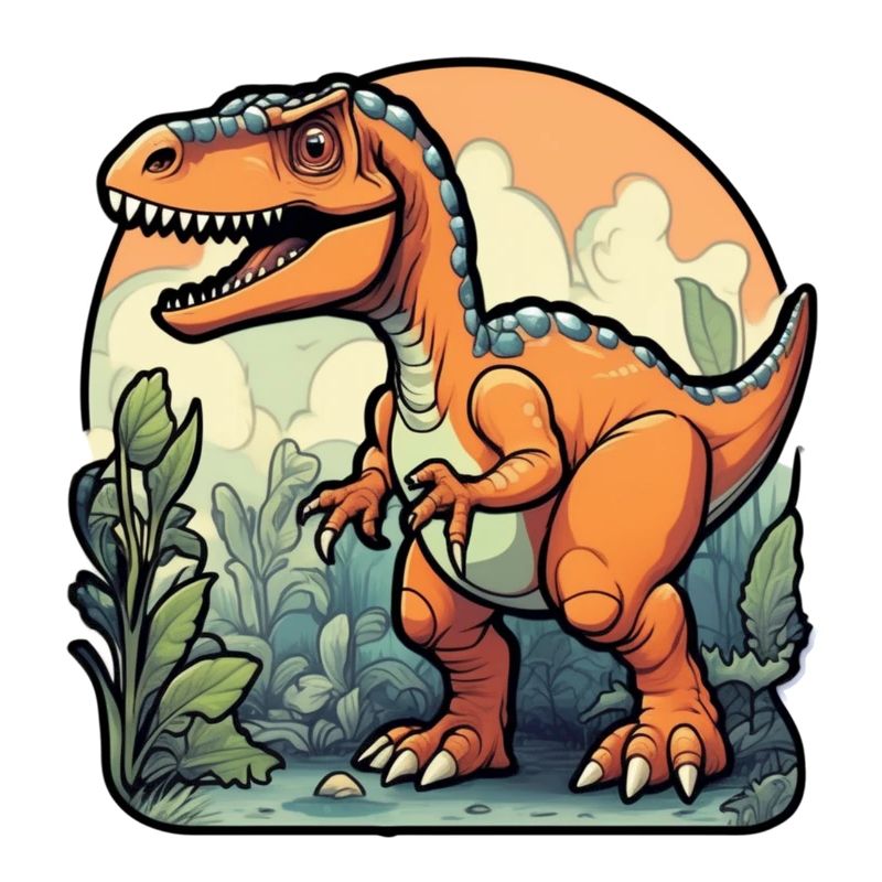 Karikatur-Dinosaurier