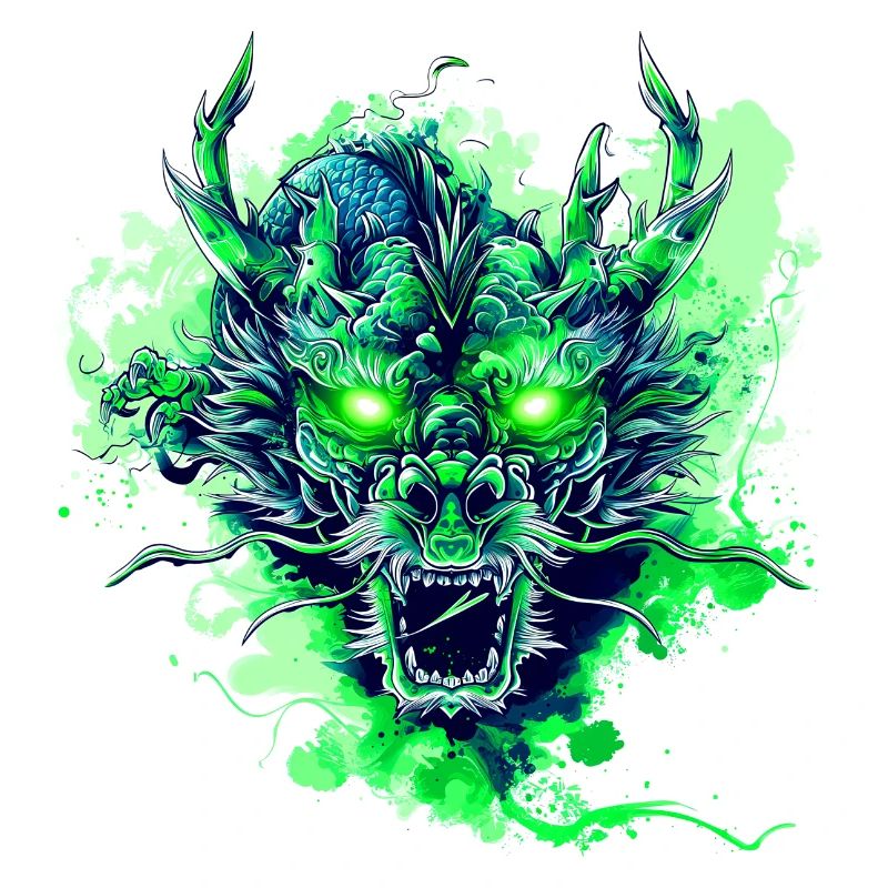 Grüner Drache