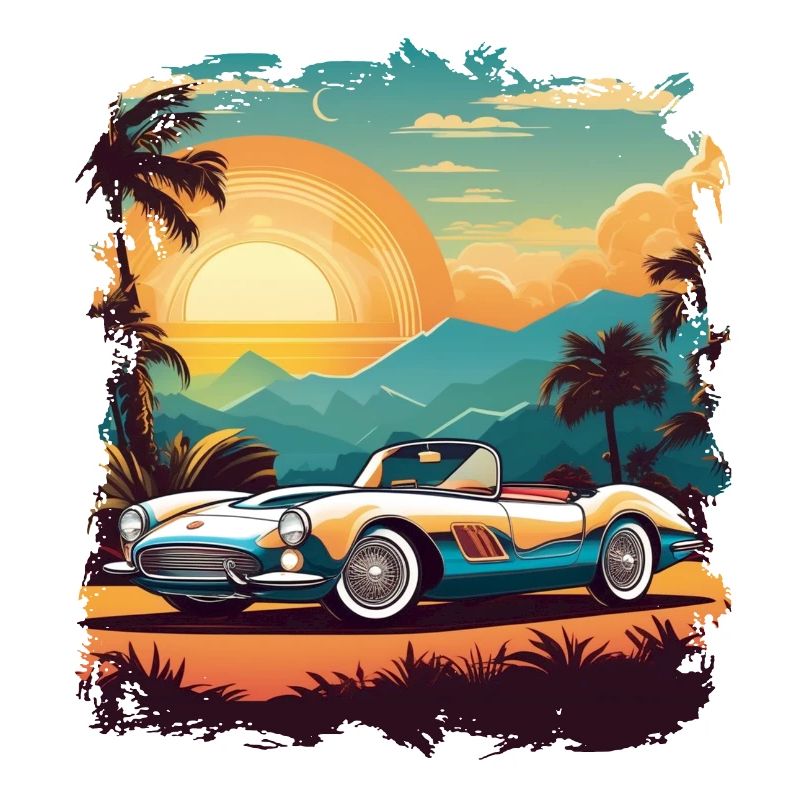 Oldtimer Sonnenuntergang